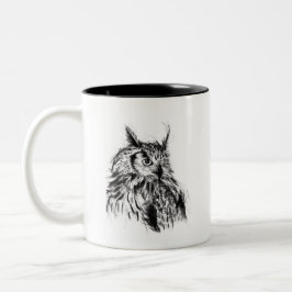 Taza Bicolor Wisdom Owl