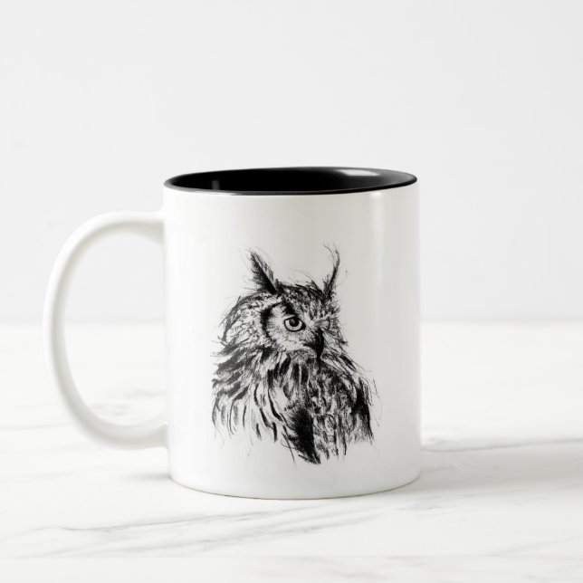Taza Bicolor Wisdom Owl (Izquierda)