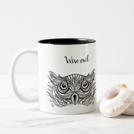 Taza Bicolor Wise owl