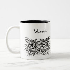 Taza Bicolor Wise owl