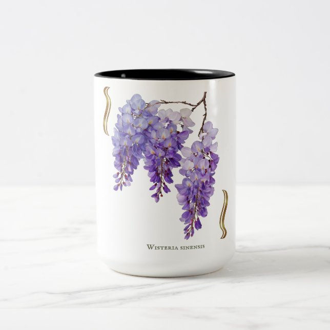 Taza Bicolor Wisteria Sinensis  (Centro)
