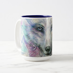 Taza Bicolor Wolf