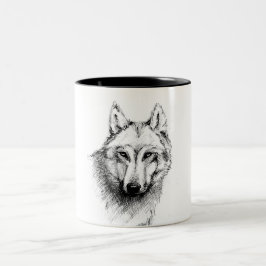 Taza Bicolor Wolf