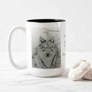 Taza Bicolor Wolf Coffee Mug