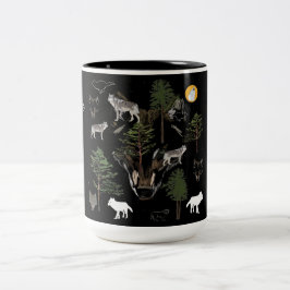 Taza Bicolor Wolf Dream