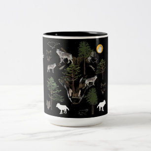Taza Bicolor Wolf Dream