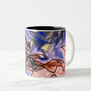 Taza Bicolor Wolf en otoño