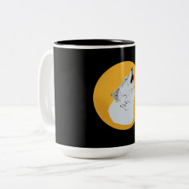 Taza Bicolor Wolf & Moon