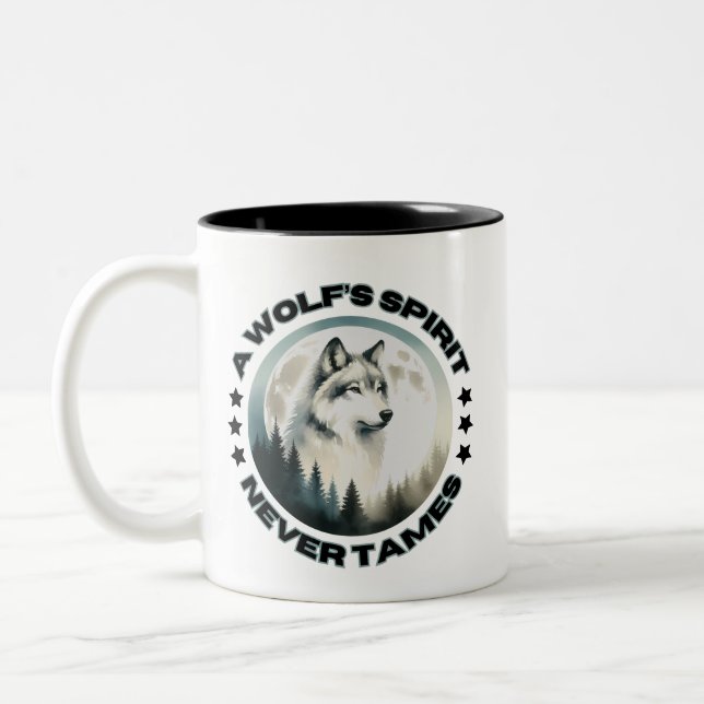 Taza Bicolor Wolf Mug (Izquierda)