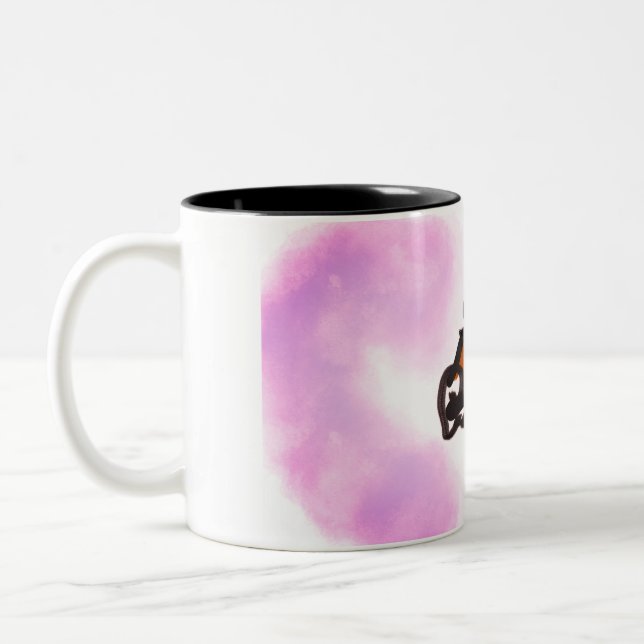 Taza Bicolor Wolf run in autumn (Izquierda)