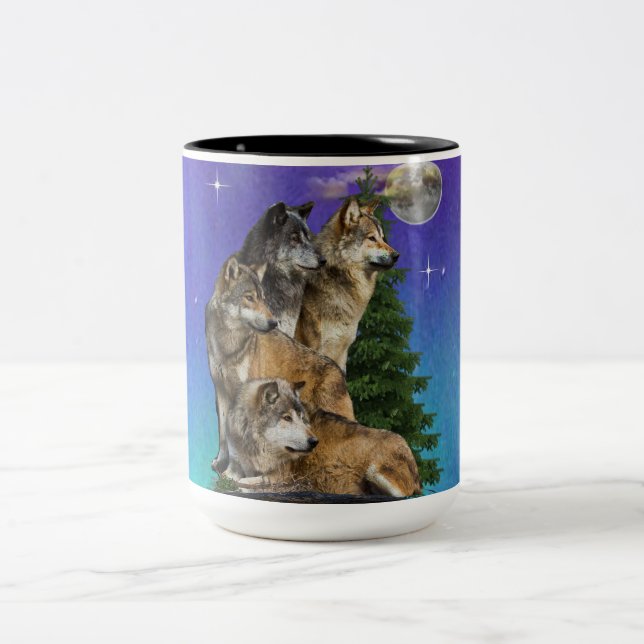 Taza Bicolor Wolf y Moon (Centro)