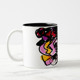 Taza Bicolor Wolfhound y la alegría de las flores