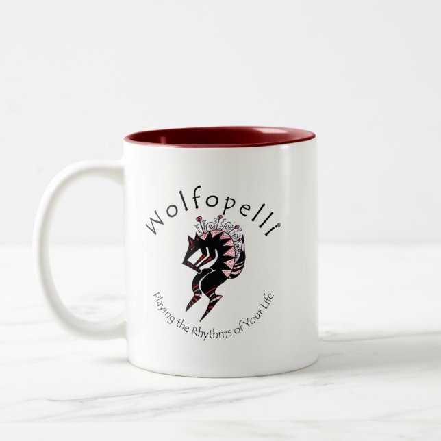 Taza Bicolor Wolfopelli 3 (Izquierda)