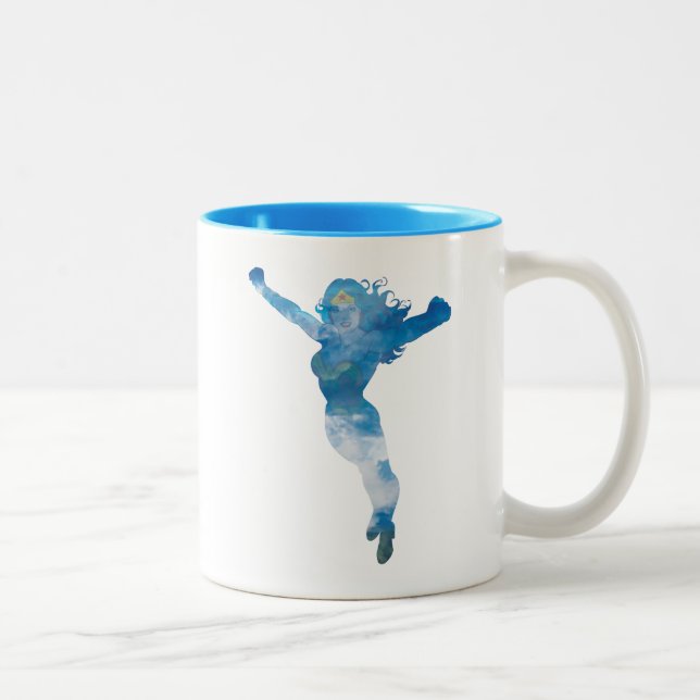Taza Bicolor Wonman Blue Sky Silhouette (Derecha)