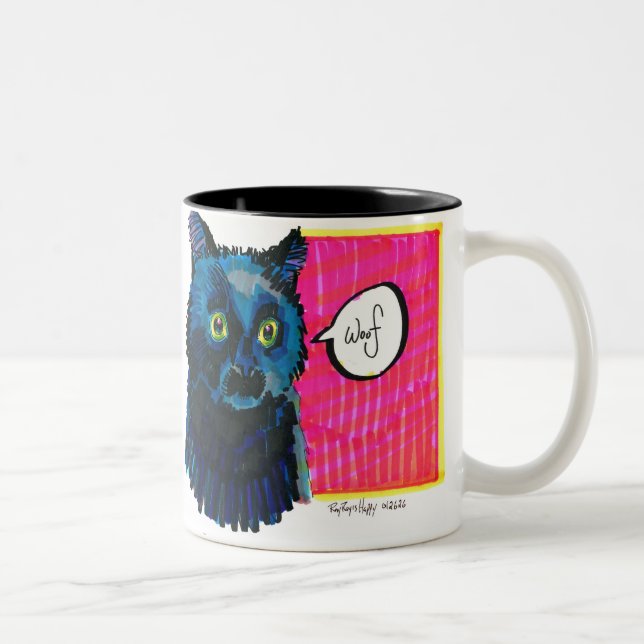 Taza Bicolor Woof Mug (Derecha)