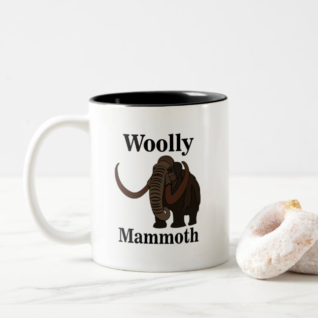 Taza Bicolor Wooly Mammoth (Con donut)