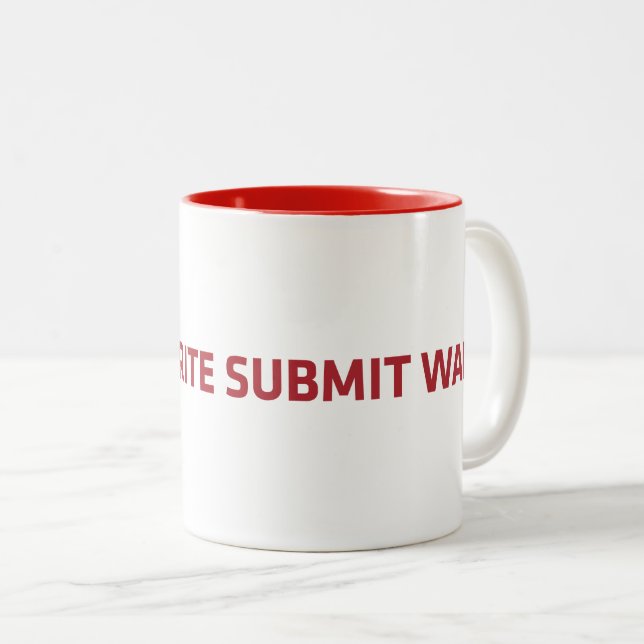 Taza Bicolor WorkWriteSubmitWait (Anverso derecho)