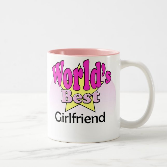 Taza Bicolor World's best Girlfriend (Derecha)