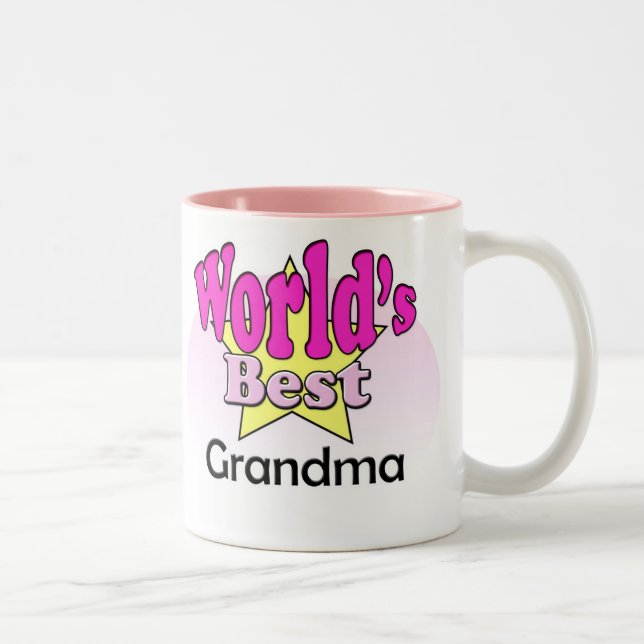 Taza Bicolor World's Best Grandma (Derecha)