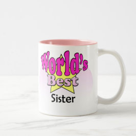 Taza Bicolor World's Best Sister