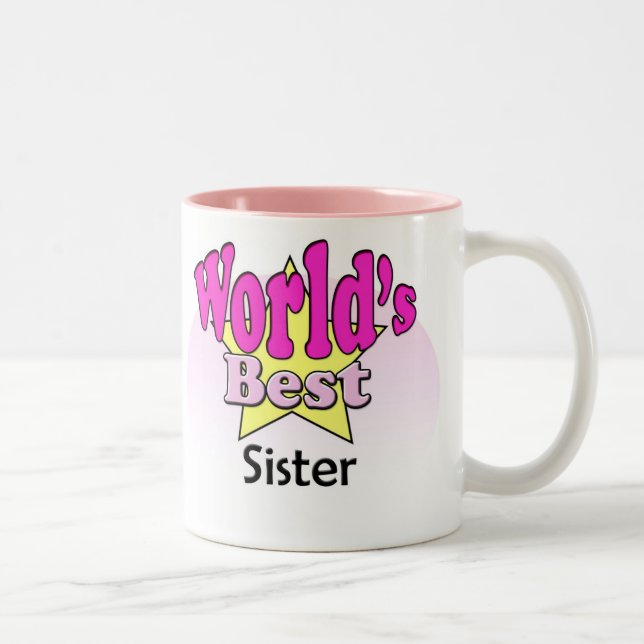 Taza Bicolor World's Best Sister (Derecha)