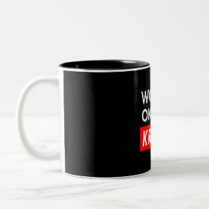 Taza Bicolor Worlds okayest Kramer