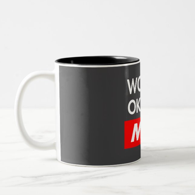 Taza Bicolor Worlds okayest Moe (Izquierda)
