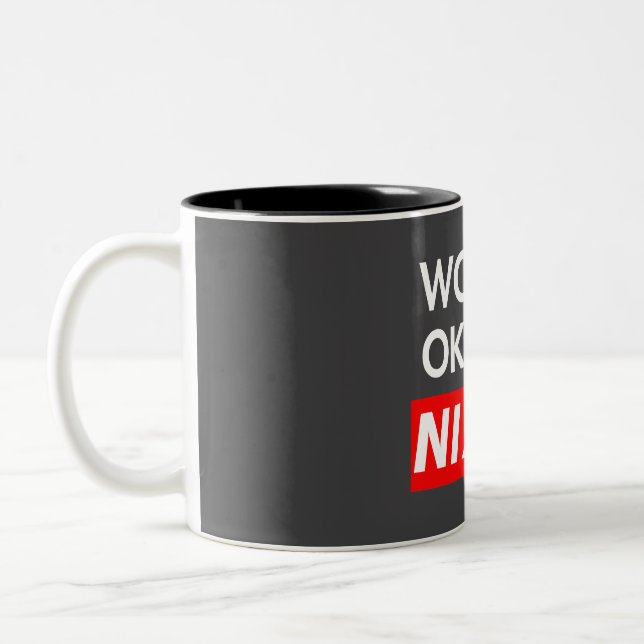 Taza Bicolor Worlds okayest Nixon (Izquierda)