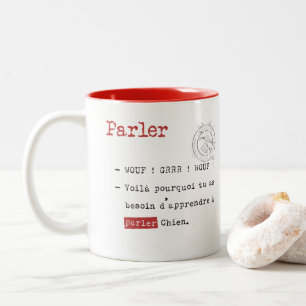 Taza Bicolor ¿Wouf del wouf del parlez de Vous?