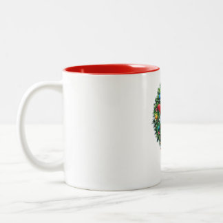 Taza Bicolor Wreath Coffee Mugs