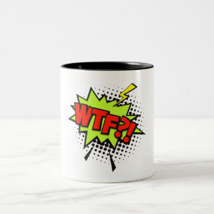 Taza Bicolor WTF?! Cultura pop