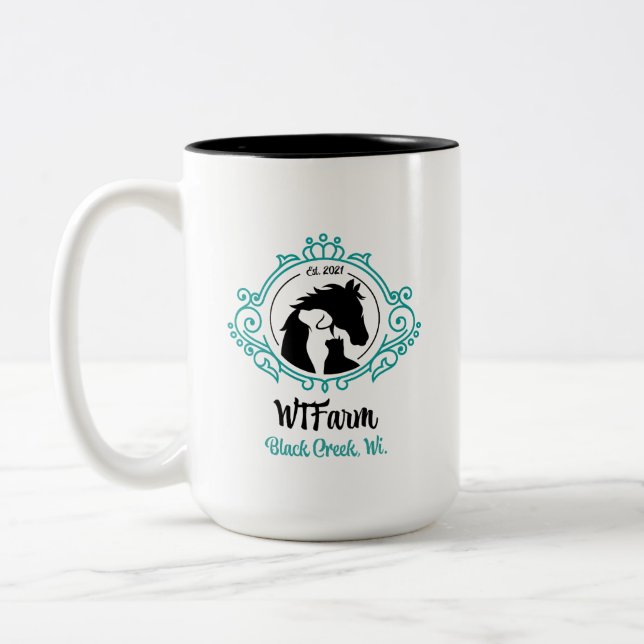 Taza Bicolor WTFarm Mug (Izquierda)