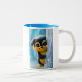 Taza Bicolor Wuffoo Molli Cute Kawaii Puppy Ice cave