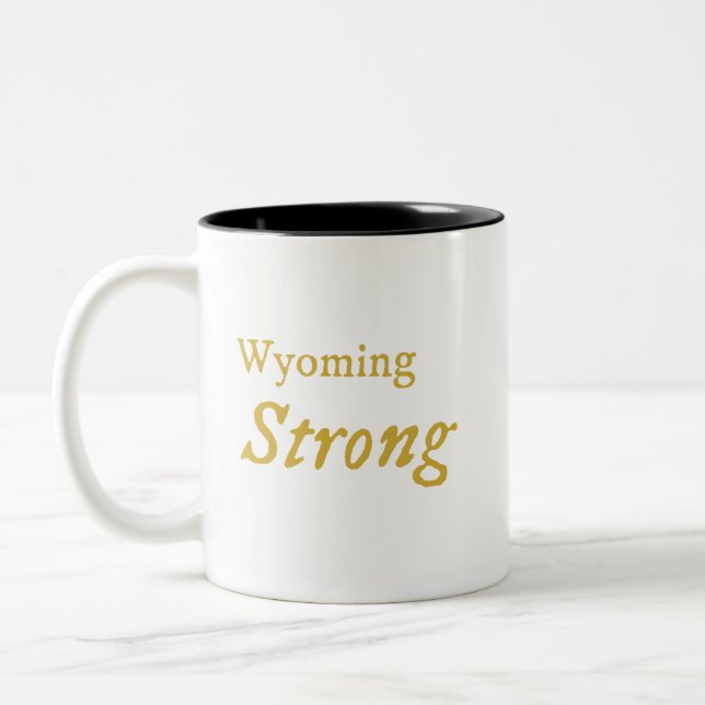 Taza Bicolor Wyoming Fuerte Café Mug (Izquierda)