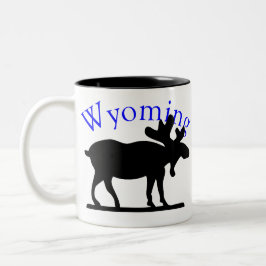 Taza Bicolor Wyoming Moose Mug