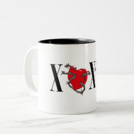 TAZA BICOLOR XOXO