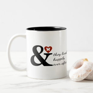 Taza Bicolor Y Ellos Vivían Felices Nunca Después