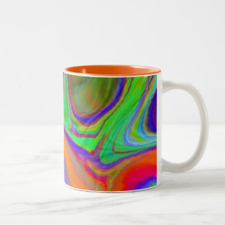 Taza Bicolor ¡"y entonces mida el tiempo" del mug~ arrugado del