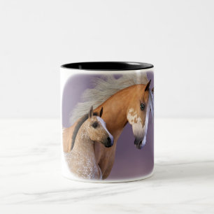 Taza Bicolor Yegua y potro - Appaloosa