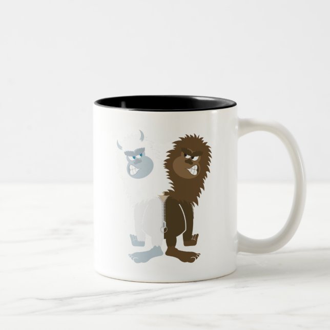 Taza Bicolor Yeti contra Bigfoot (Derecha)