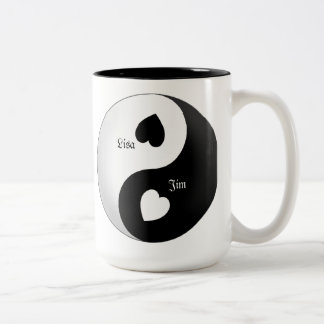 Taza Bicolor Yin Yang Love Mug
