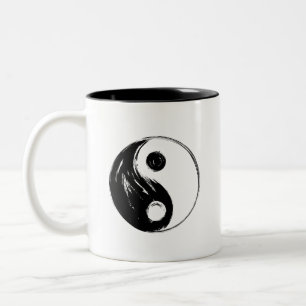 Taza Bicolor Ying Yang - Edición Negra