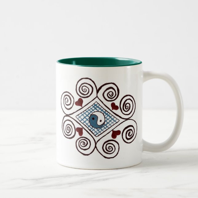 Taza Bicolor ying yang mug (Derecha)