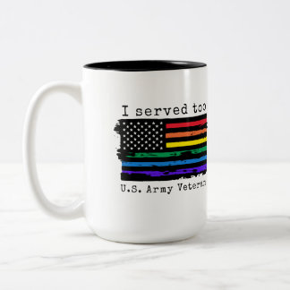 Taza Bicolor Yo También Trabajé En El Ejército Estadounidense C