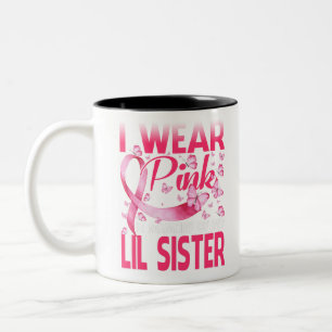 Taza Bicolor Yo Uso El Rosa En Memoria De Mi Hermana Lil