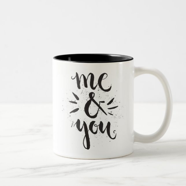 Taza Bicolor Yo y usted (Derecha)