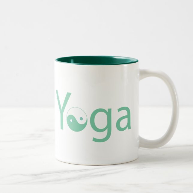 Taza Bicolor Yoga con Yin Yang (Derecha)
