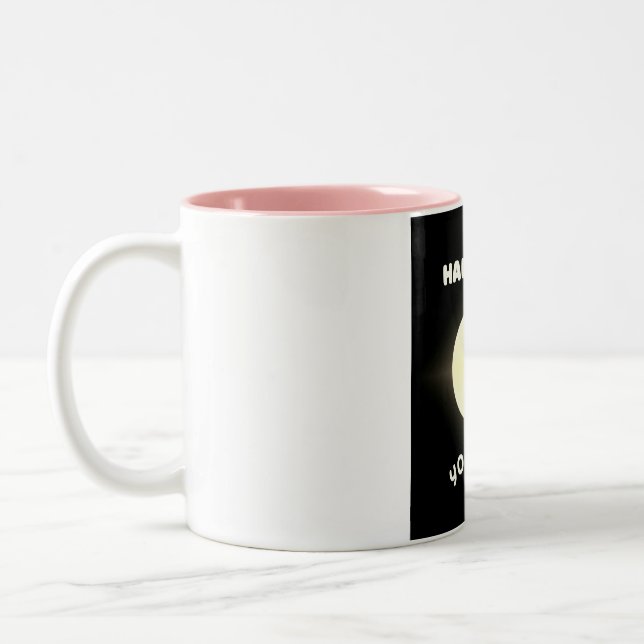 Taza Bicolor Yoga de media luna (Izquierda)