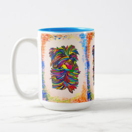 Taza Bicolor Yorkie BG Love Mug