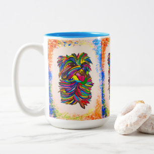 Taza Bicolor Yorkie BG Love Mug